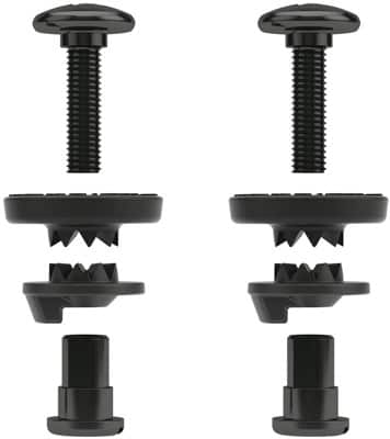 Union Highback To Ankle Strap Hardware (Set) - black - view large