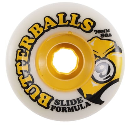 Sector 9 Butter Balls Slide Formula Longboard Wheels - white 70 (80a) - view large