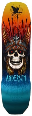 Powell Peralta Andy Anderson Heron Skull 8.45 Flight Skateboard Deck - multi - view large