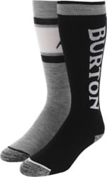 Burton Weekend Midweight 2-Pack Snowboard Socks - true black