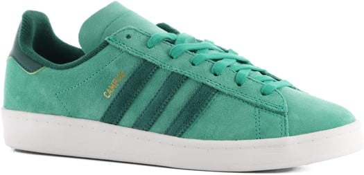 Adidas Campus ADV Skate Shoes - green/collegiate green/white - view large
