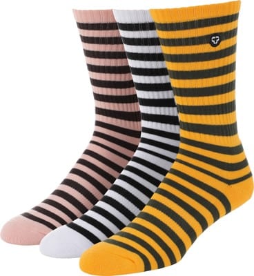 Tactics Icon Sock 3 Pack - multi stripes - view large
