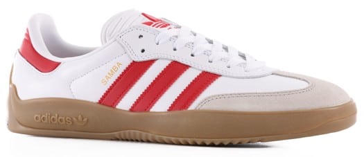 Adidas PUIG Samba Skate Shoes - footwear white/red/gum - view large