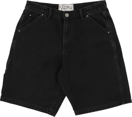 Tactics Carpenter Denim Shorts - washed black - view large