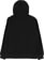 Howl DWR Zip Up Hoodie - black - reverse
