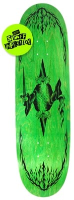 Tactics Logan Staff Infection 9.1 Egg Shape Skateboard Deck - green - view large