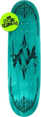 Tactics Logan Staff Infection 9.1 Egg Shape Skateboard Deck - teal - view large