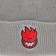 Spitfire Bighead Fill Beanie - grey/red - front detail