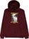 GX1000 Bomb Hills Hoodie - burgundy/yellow