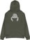 Crab Grab Chopped Hoodie - green - reverse