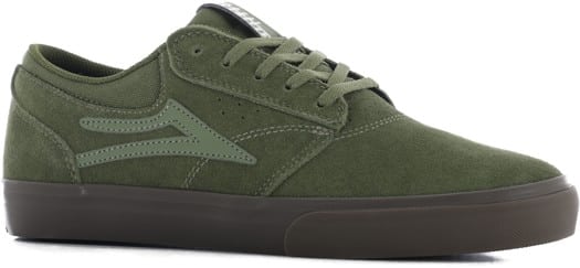 Lakai Griffin Skate Shoes - olive/gum suede - view large