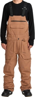 Volcom Roan Bib Overall Pants - terra brown - view large