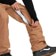 Volcom Roan Bib Overall Pants - terra brown - vent zipper