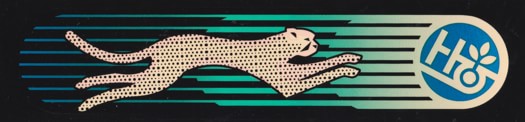Habitat Neon Cheetah Sticker - view large