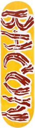 Bacon Skateboards Classic Logo 9.0 Skateboard Deck - yellow