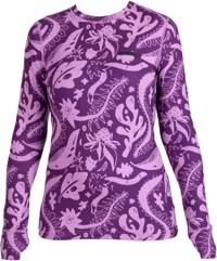 Airblaster Women's AB Base Layer Top - blackberry earth life