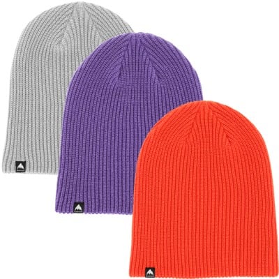 Burton Recycled DND Beanie 3-Pack - prism violet/fiesta red/gray cloud - view large