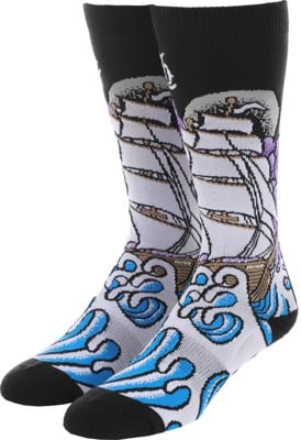 Lib Tech Jamie Lynn Ship 30Yr Riding Snowboard Socks - black - view large