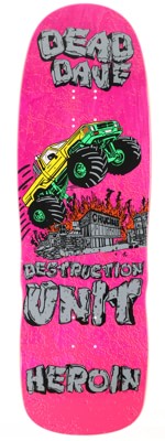 Heroin Dead Dave Knock Off 10.1 Skateboard Deck - pink - view large