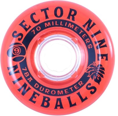 Sector 9 70mm Nineball Longboard Wheels - cherry (78a) - view large