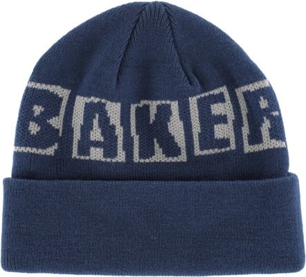 Baker Brand Logo Beanie - navy/grey - view large