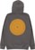 Spitfire Classic Swirl Overlay Zip Hoodie - charcoal/yellow-red - reverse
