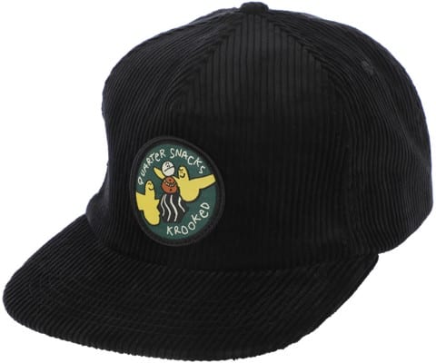 Krooked Quartersnacks Snackbirds Snapback Hat - black - view large
