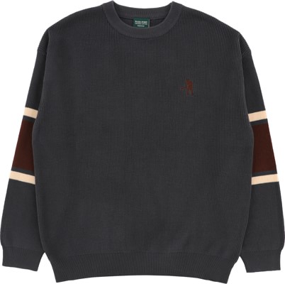 Passport Organic Cotton Stripe Knit Sweater - slate - view large