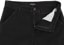 Passport Workers Club Straight Leg Jeans - washed black - open