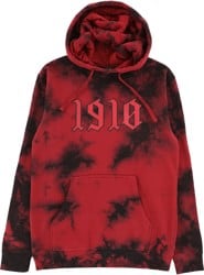 1910 Stay Clean Tie Dye Hoodie - black/red
