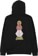 Krooked Quartersnacks Snackman Hoodie - black - reverse