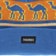 Theories Sahara Beanie - blue/burnt orange - front detail