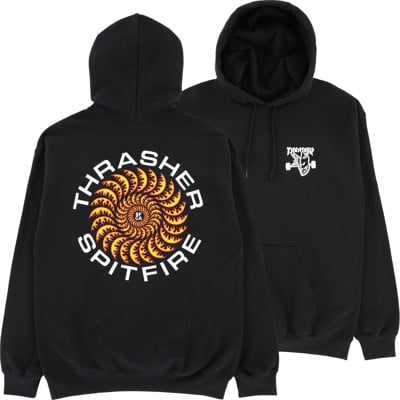 Thrasher Spitfire Classic Swirl Hoodie - black - view large