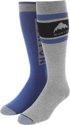 Burton Weekend Midweight 2-Pack Snowboard Socks - gray cloud - view large