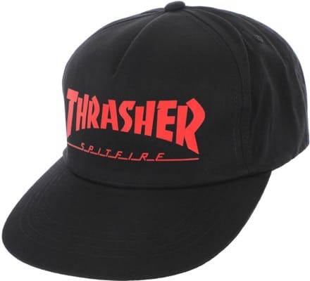 Thrasher Spitfire Big Head Jake Snapback Hat - black - view large