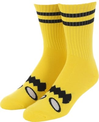 Toy Machine Monster Face Sock - yellow - view large