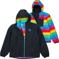 Airblaster Double Puff Reversible Jacket - rainbow stripe
