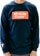 Midlife Crisis Block L/S T-Shirt - navy