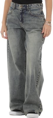 RVCA Women's Loosey Jeans - dusty blue wash - view large