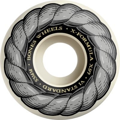 Bones X-Formula V1 Standard Skateboard Wheels - silver rope (97a) - view large