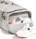 The North Face Base Camp Voyager 42L Duffle - soapstone/stone slab - side detail