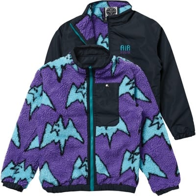 Airblaster Double Puff Reversible Jacket (Closeout) - black/terry purps - view large