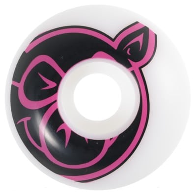 Pig Head Classic Skateboard Wheels - white/purple (99a) - view large