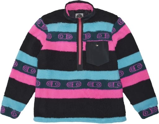Airblaster Sherpa Half Zip Jacket - hot big stripe - view large