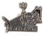 Polar Skate Co. Devil Woman Pin - silver/black