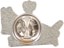 Polar Skate Co. Devil Woman Pin - silver/black - reverse