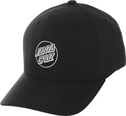 Santa Cruz Opus Dot Snapback Hat - black/white - view large