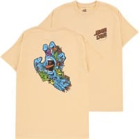 Santa Cruz Roskopp Screaming Five T-Shirt - vegas gold