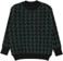 Polar Skate Co. Zig Zag Knit Sweater Vest Jacket - black/dark teal