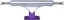 Slappy ST1 Hollow Lights Skateboard Trucks - polished/purple
